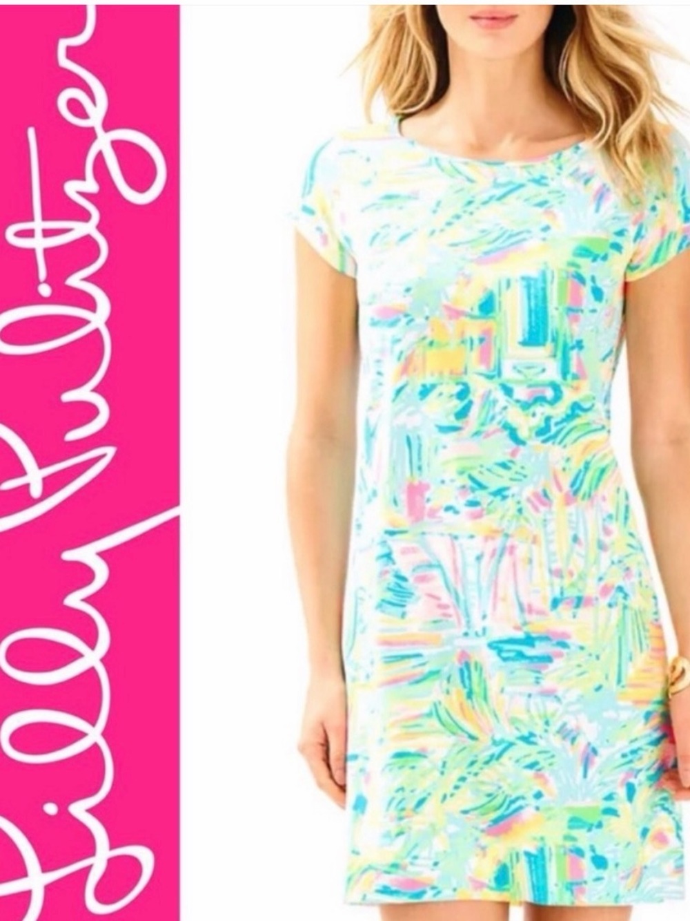 Lilly Pulitzer Marlowe Dress vibrant Sea and Sand
